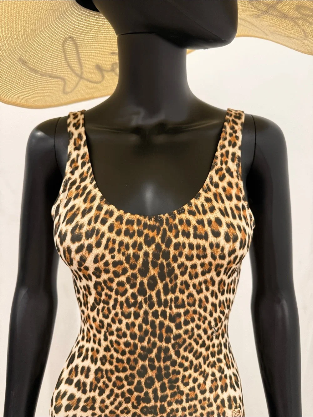 Roberto Cavalli Leopard One Piece Bodysuit Swimsuit S New Backless Beachwear - Picture 5 of 11